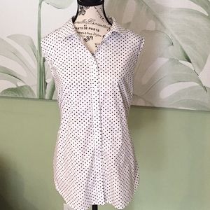 Premise Studio Black & White Blouse Size XL